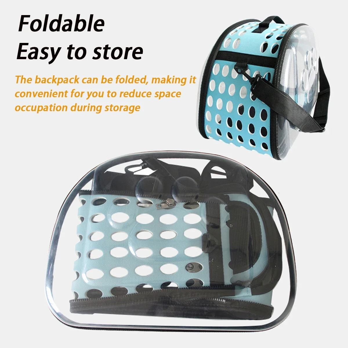 Pet Shoulder Bag Cat Outdoor Travel Breathable Handbag Puppy Kitten Capsule Transparent Portable Shoulder Strap Bag 250217