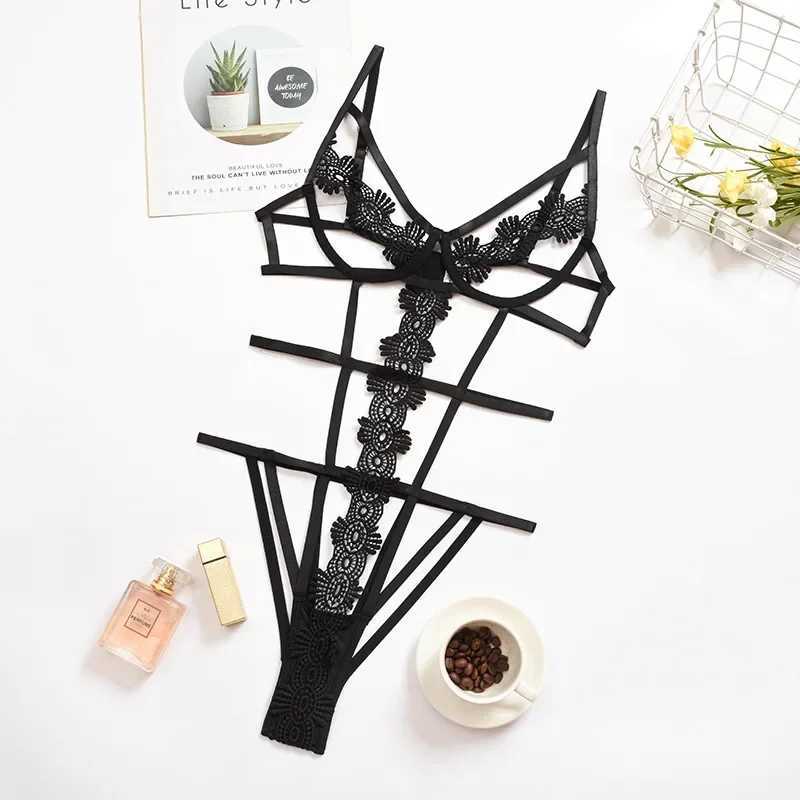 Porn Hot Erotic Bodysuit Women Sexy Lingerie Babydoll Bandage Bodystocking Underwear Sex Clothes Exotic Sets Nightwear W250220