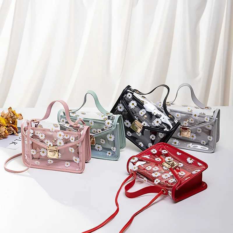 Factory Direct Sales 2020 Spring and Summer New K-style Small Daisy Print Jelly Mother-in-l Bag Mobile Phone Coin Purse Who... Y250218