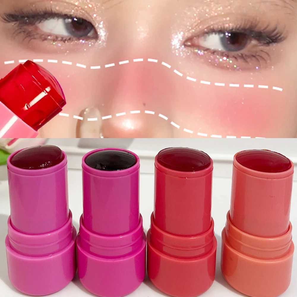 2in1 Jelly Face b Lip Stick Dual-use Rouge Lips Cheeks Ber Matte Translucent Tint B Stick Women Makeup CosmeticsW250220