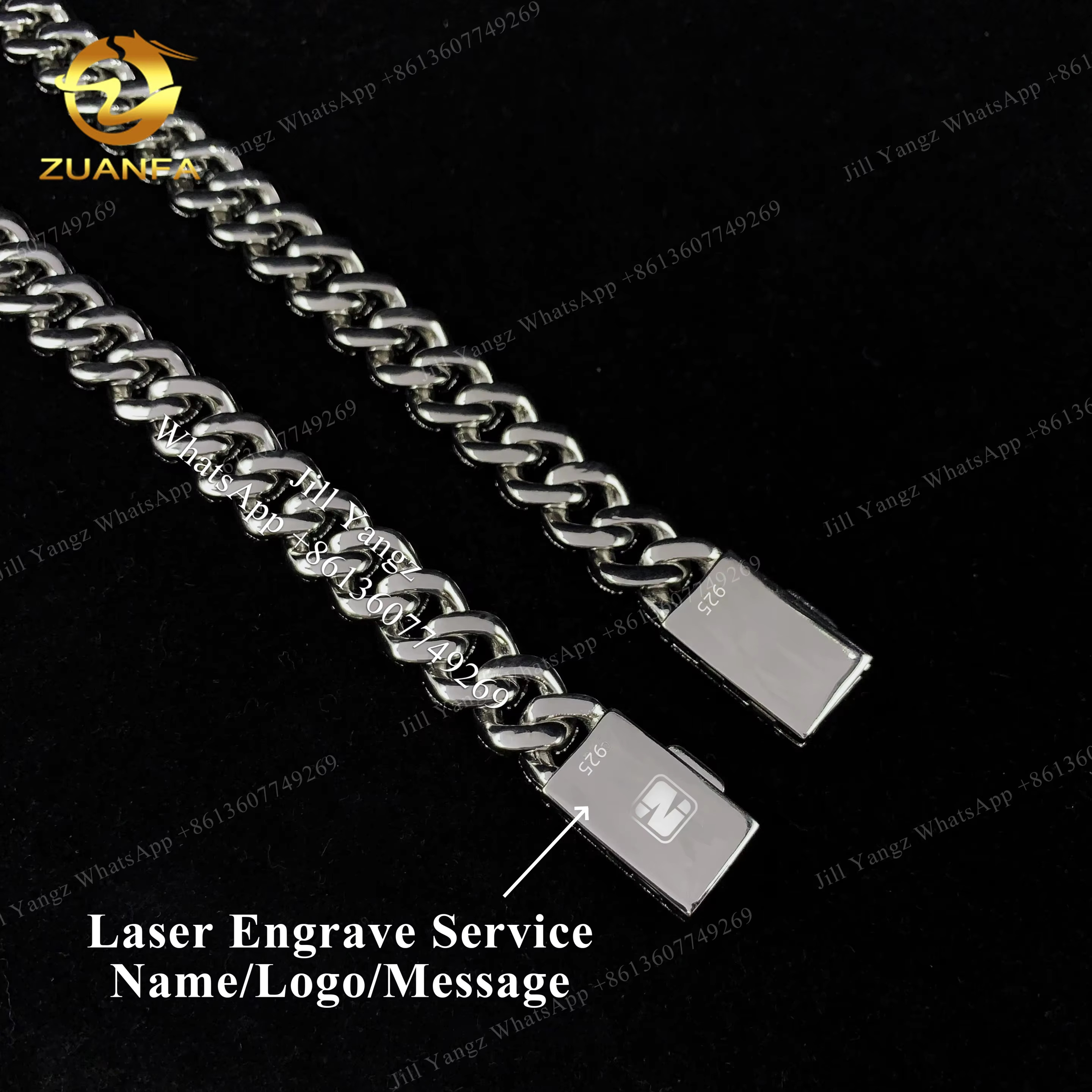 Ready Stocks Bulk Production 12mm VVS Moissanite Cuban k Rappe Soldier Chain R Hip Hop Necklace Rock