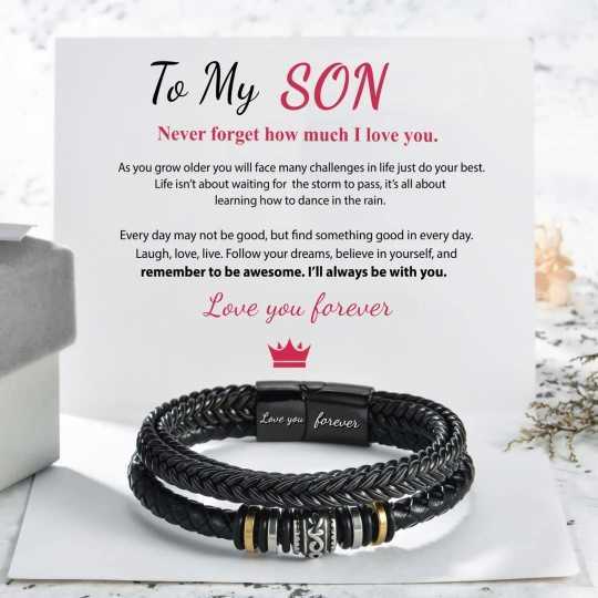 Charm Bracelets Ethnic style jewelry stainless steel bracelet mens multilayer braided leather rope titanium steel magnetic buckle bracelet H25220