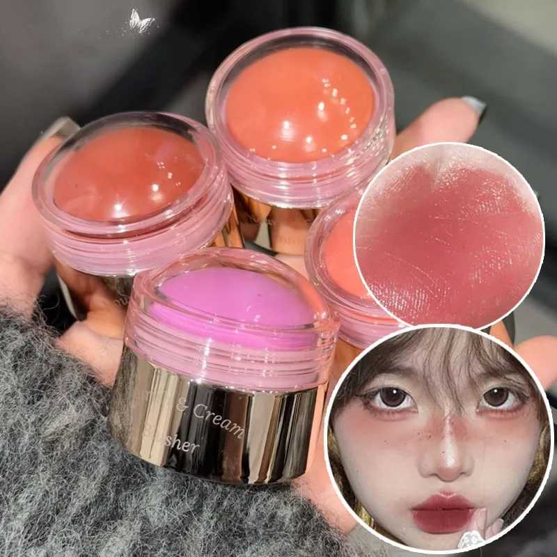 Single color cute Ber stick mud smooth cheeks color tone nude B natural matte pink purple rose face rubber Korean makeupW250220