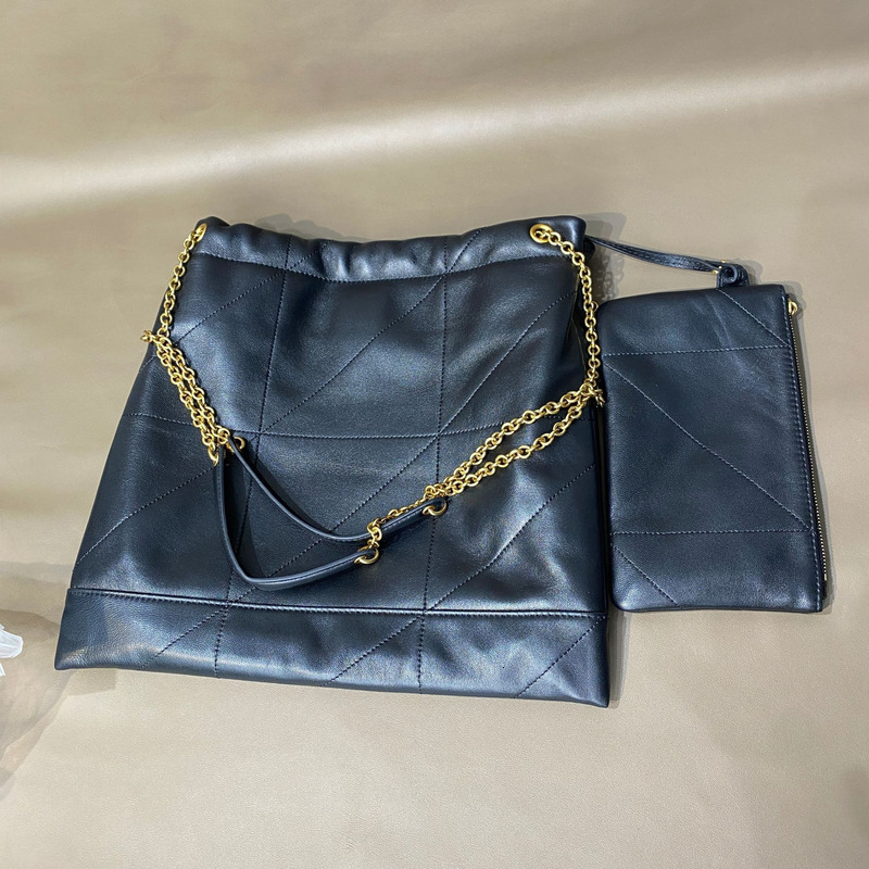 Niche High-End Chain Women's Diamond Tote Garbage Bag Leather Soft Sheepskin Small Fragrance Brand