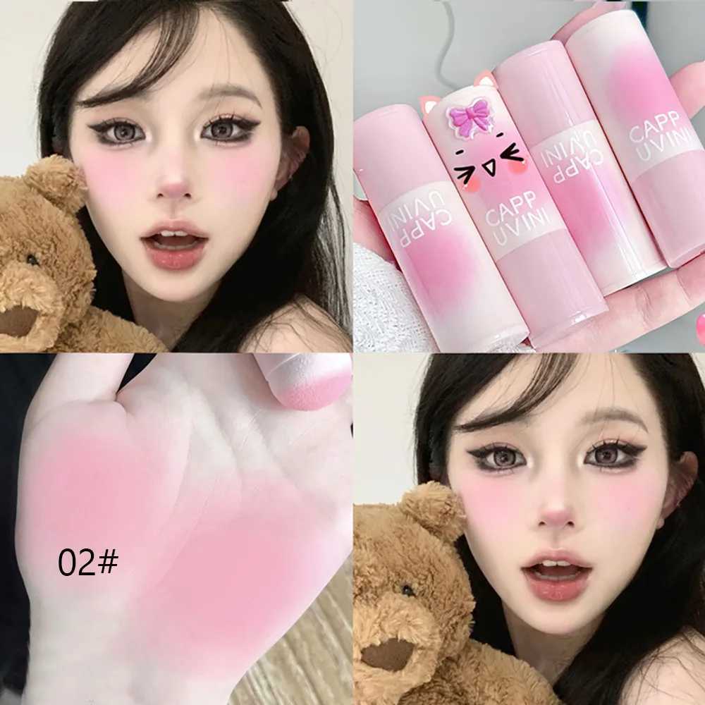 Natural Pink Color Cappuvini Ber Stick Face Ber Patting Powder Ber for Cheeks Cute Korean StyleW250220