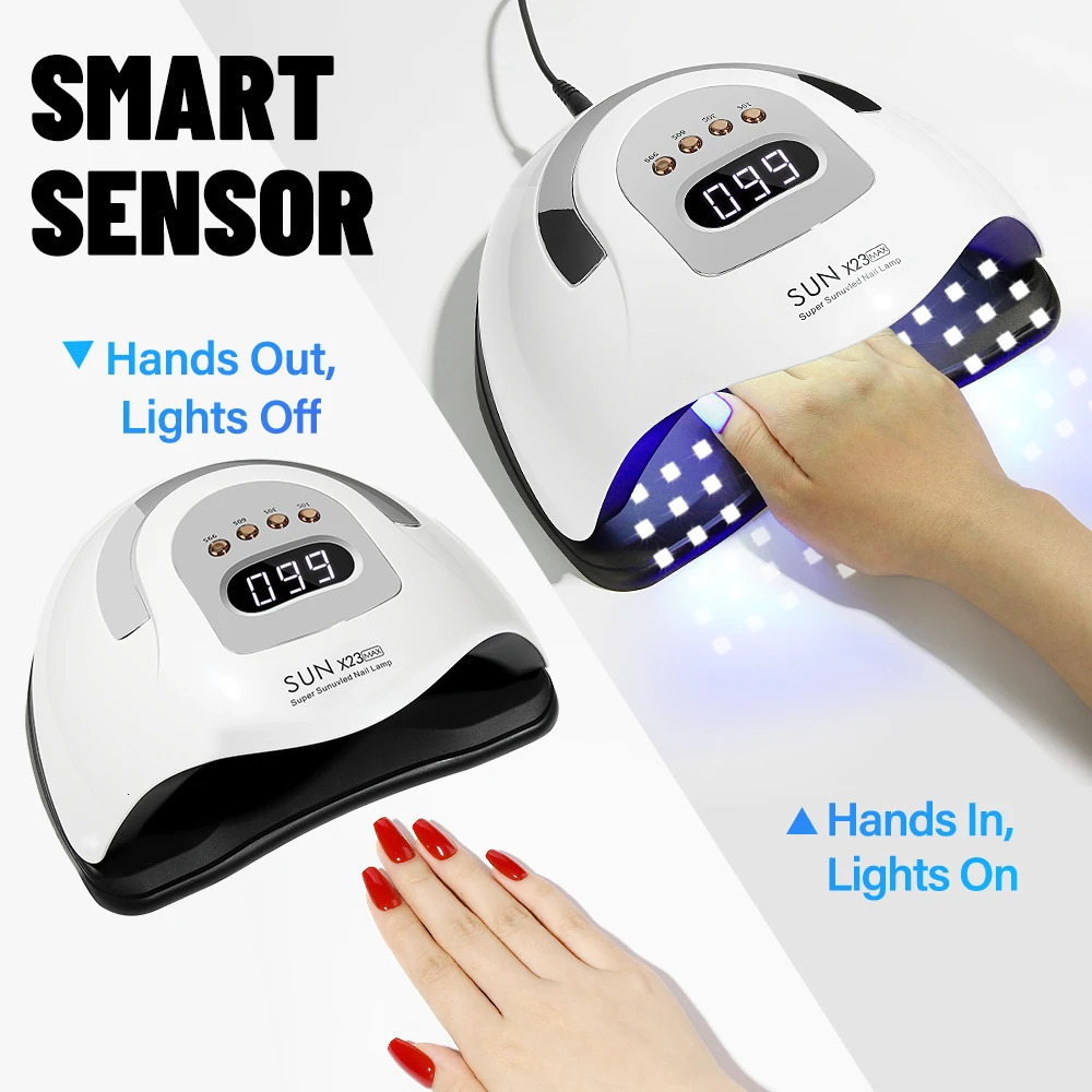 380W 81LEDS UV LED Nail Lamp Nail Dryer for Gel Polish 4 Setting Timers UV Nail Lamp Professional Nail Light Automatic Sensor 250214