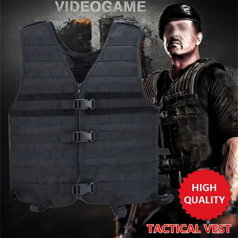 Quick Release Disassemble Lightweight Tactical Vest MOLLE Training Suit Military Airsoft Combat Hunting Paintball Field JacketXJ250219
