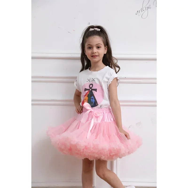Girls Tulle Skirt Baby Children Clothes Tutu Pettiskirt Skirt Kids Clothes Princess Skirts Skirt For Girls Clothing 2-15 Years 250220