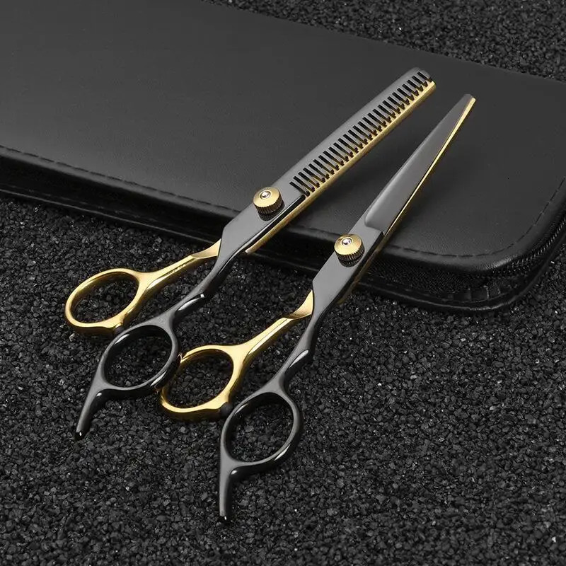 65 Inch Pet Grooming Scissors Kit Cat Hair Thinning Shear Set Blackgold Dog 250219