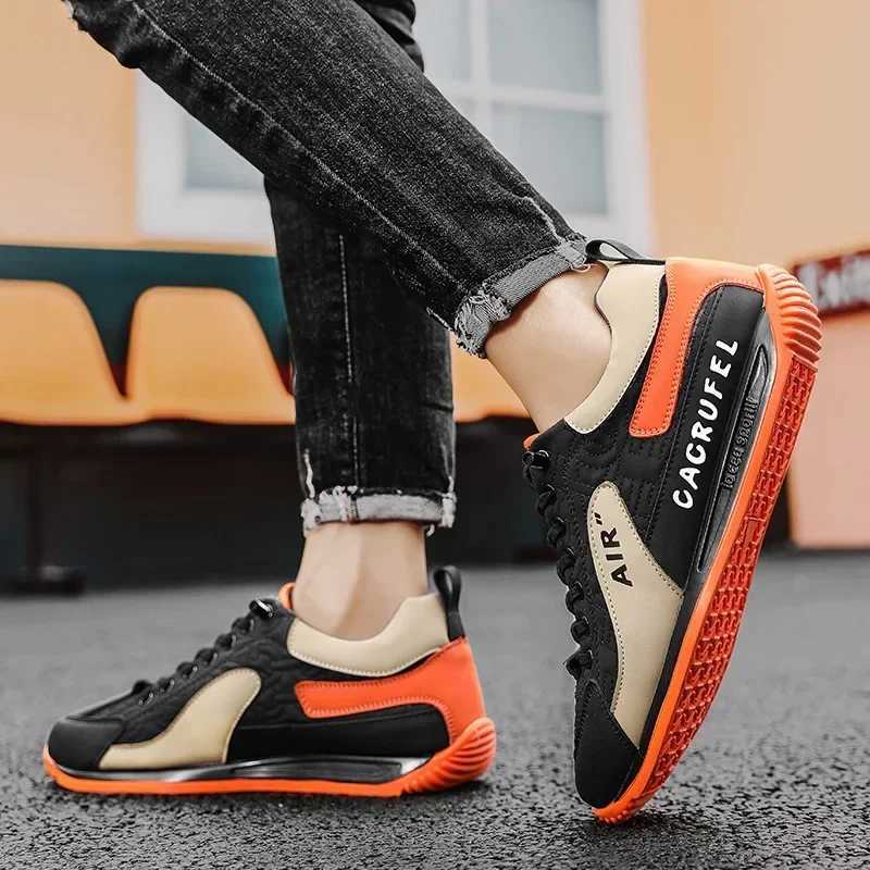 Mens Casual Thick NEW Top Quality Soled Sneakers Breathable New Autumn Men Slip On Antiskid New Walking Flats Fashion Vcani Shoes Z250220