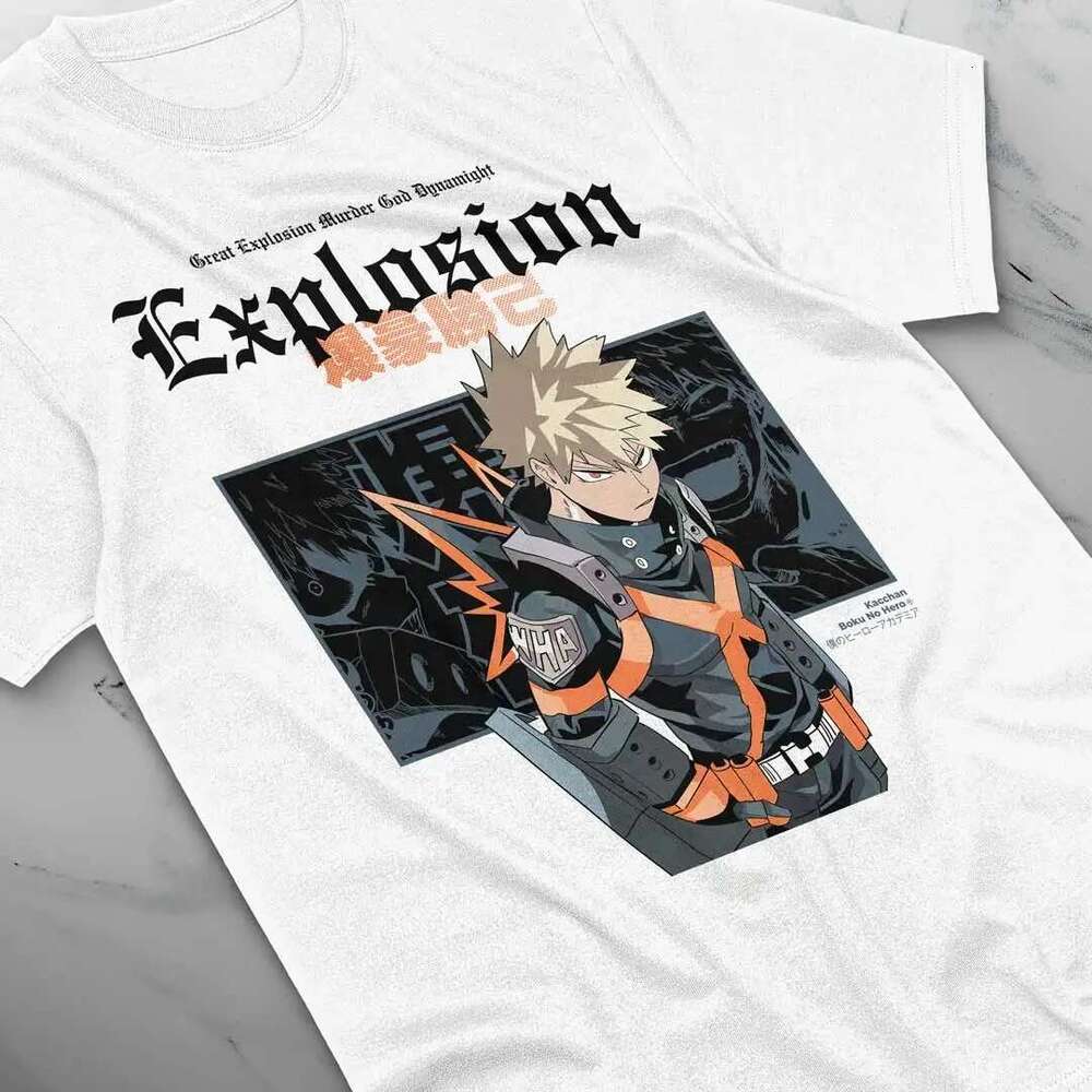 Katsuki Bakugo T-shirt for women, anime manga gift, all graphic t-shirts, respzed t-shirt, clothing for women