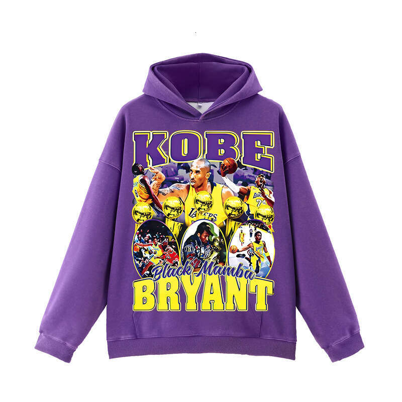 Hot! Water Washed Hooded Sweatshirt: Black Loose Shoulder Blank for Street Style