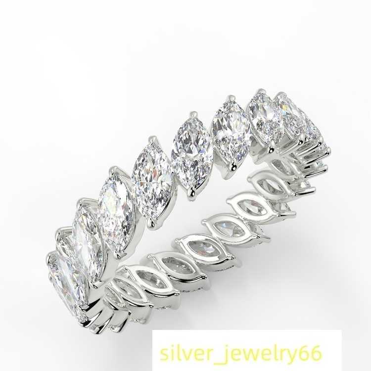 New Design Marquise Cut Moissanite Diamond 18k Solid Gold Women Accessory Ring Solid Gold Wedding Rings