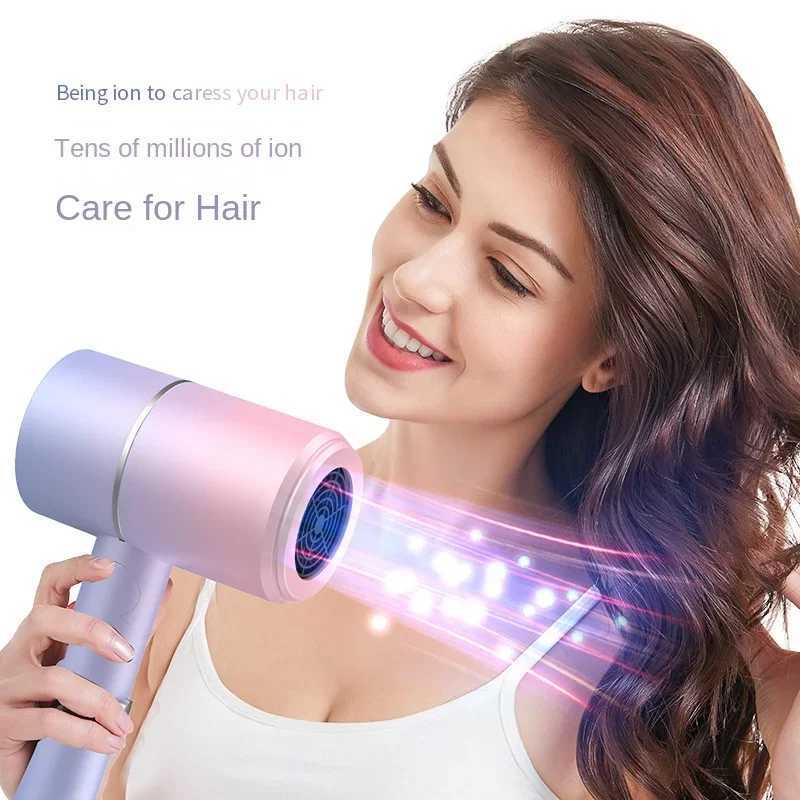 Mini Folding Hairdryer with Carrying Bag Hot Air Anion Hair Care for Home Travel Hair Dryer Dormitory Blow Drier 220V W250220