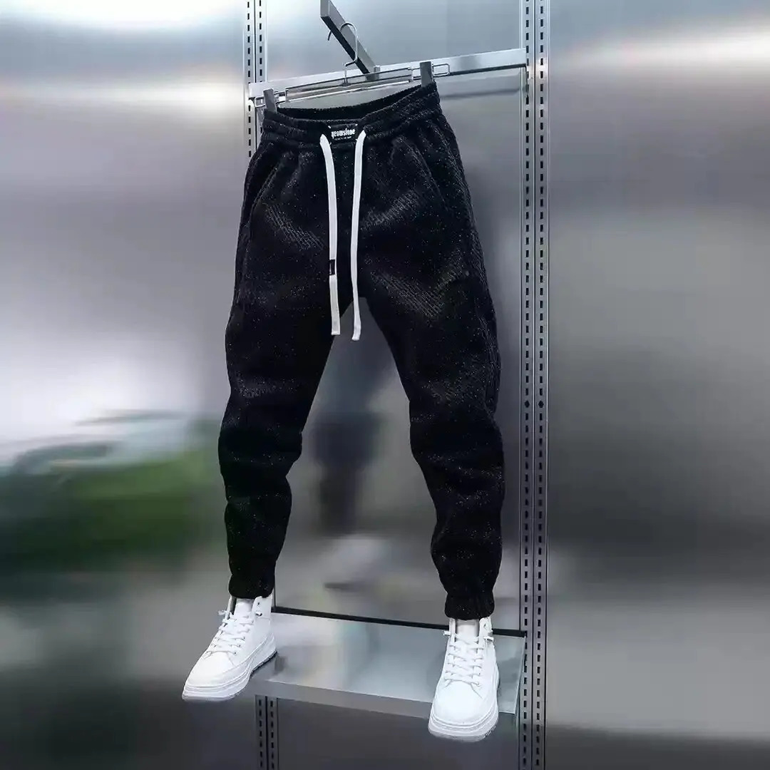 Trousers Man Pants for Men Mens Sweatpants Y2k Clothes Big Size Sport Gym Sports Clothing Winter Workout Baggy Wide 250219