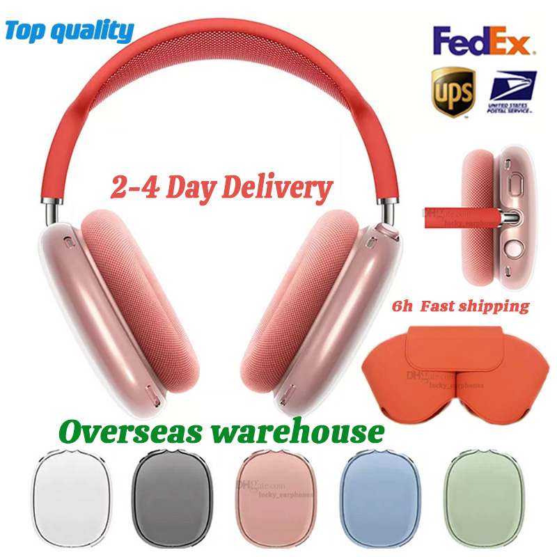 For Apple AirpodsPro Max headphones earbuds Wireless Bluetooth earphones Computer Gaming Headset Metal Bluetooth Adjustable Headphones Noise Cancelling