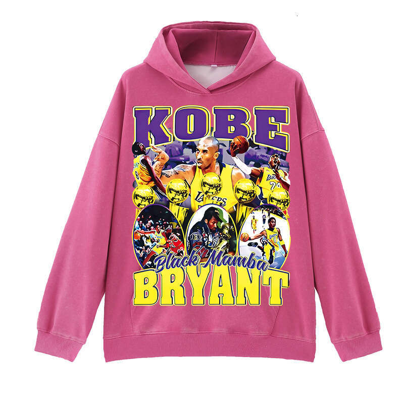 Hot! Water Washed Hooded Sweatshirt: Black Loose Shoulder Blank for Street Style