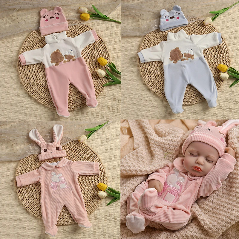 Baby Doll Clothes Suits Fit For 45cm Baby Doll 17 Inch Reborn Baby Doll Clothes Accessories Clothes Suit For Generation Doll 250219