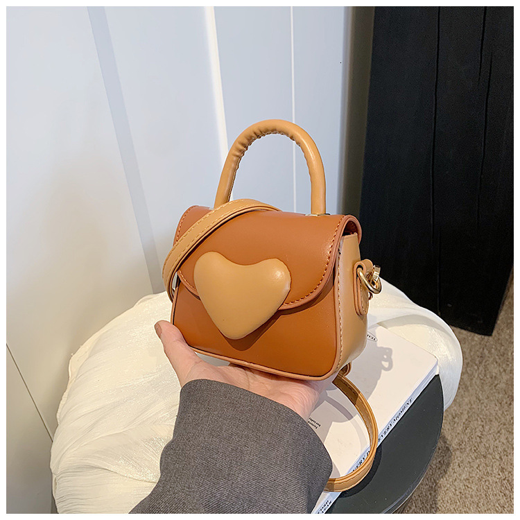 Love Handheld for Women 2025 New Fashionable Children's Crossbody Sweet and Simple Mini Small Square Bag #swissmilitary