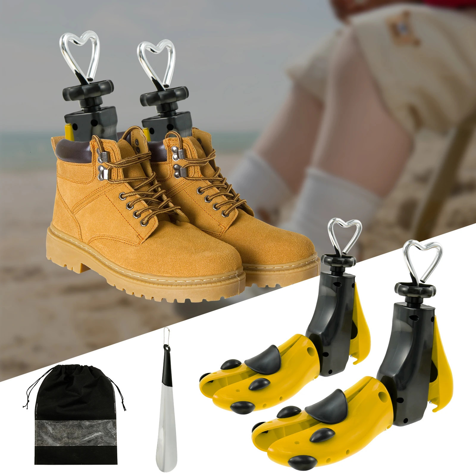 12Pcs Shoe Stretcher Multifunctional Trees Adjustable Universal Sneaker Boot Widener for Men and Women 250219