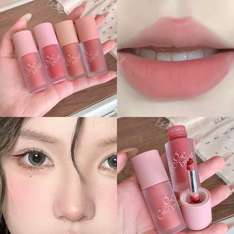 Multi function B brush makeup mud lines cheeks lipstick mud durable velvet matt monochrome cream redW250220