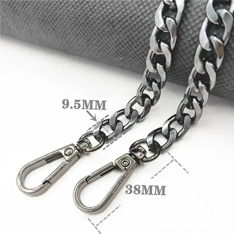 Metal Aluminum Bag Chain Replacement Parts Accessories For HandWoven Shoulder Handbag DIY Handmade Detachable Straps 250213