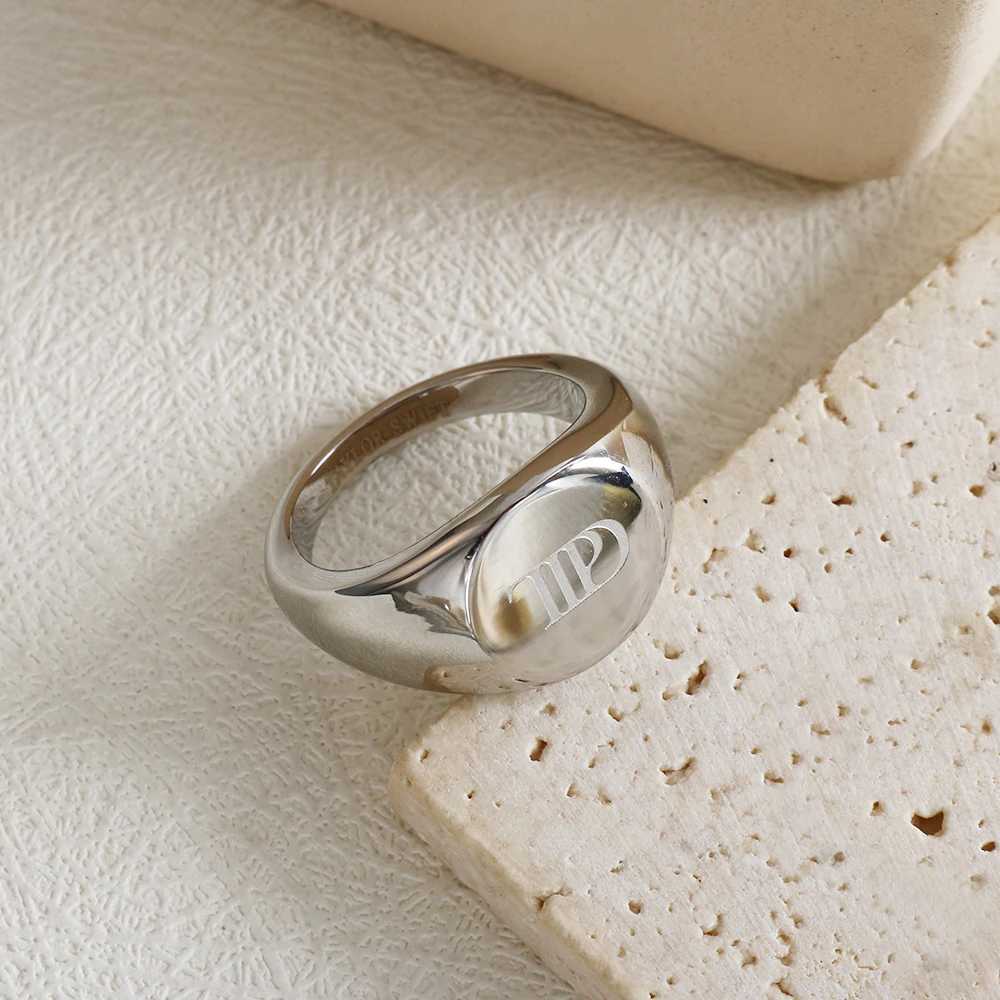 JINHUI TTPD Engraved Letter Rings For Wen Stainless Steel Metal The Tortured Poets Department Ring Waterproof Fashion Jewelry X250220