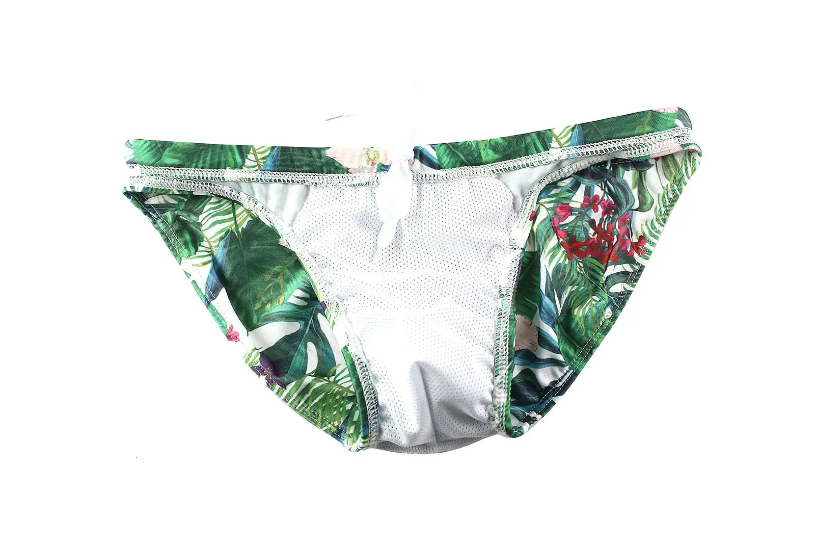 Mens swimsuit bikini sexy shorts mens protruding pockets luggage 250220