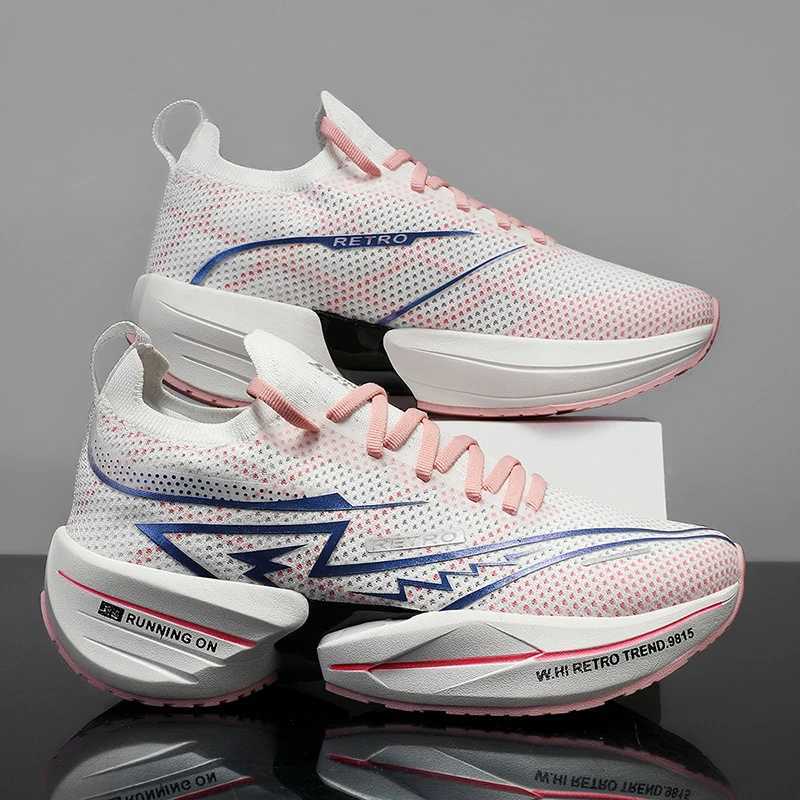 Carbon Plate Marathon Men Sports Running Shoes Breathable NEW top Lightweight Wens Cfortable Athletic Nonskid Air Cushion Sneakers Z250220