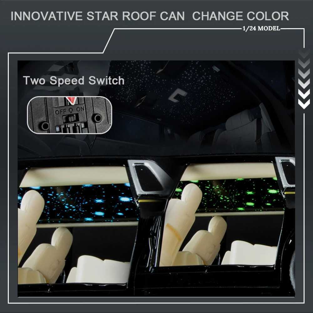 1/24 Rolls Royce Phantom Die Casting Toy Model Simulation Pullback Luxury Sedan Zinc Alloy Metal Toy Car Childrens Gift SeriesXJ250407