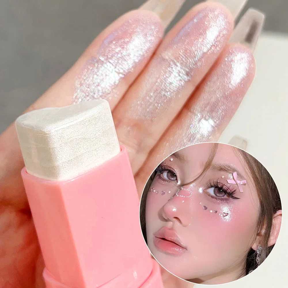 6 colors love shape matte glossy B-bar waterproof sweat resistant long-lasting multifunctional bright facial highlightsW250220