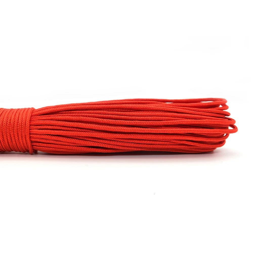 IQiuhike 100 Colors Paracord 2mm 100FT50FT25FT One Stand Cores Rope Paracorde Cord For Jewelry Making Wholesale 250213