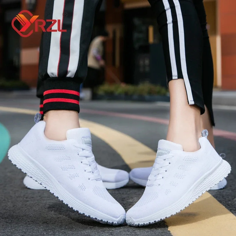 YRZL Womens Running Shoes Breathable Mesh Trainers Comfortable Sneakers Men Tennis Unisex Women 250219