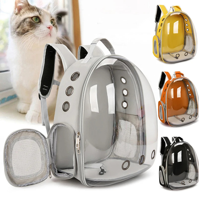 Outdoor Pet Cat s Backpack Transparent Space Capsule Portable Travel Bag Cat Back Pack Breathable Cat Carring Bag 250217