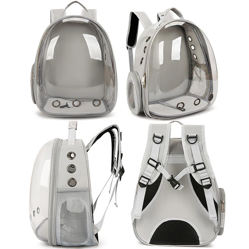 Outdoor Pet Cat s Backpack Transparent Space Capsule Portable Travel Bag Cat Back Pack Breathable Cat Carring Bag 250217