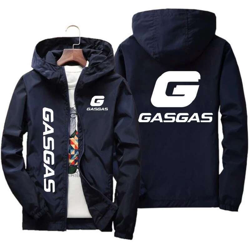 Motorcycles GasGas spring and autumn hooded coat for men jacket casual atmosphere coat for men street clothing fishing jacket 2024