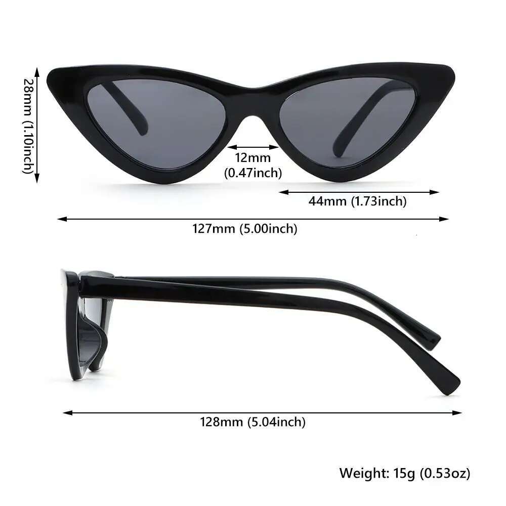Ddmyshoesvip Vintage New Cat Eye Kids Sunglasses Boys Girls Small Triangle Frame Gift Sun Glasses Children