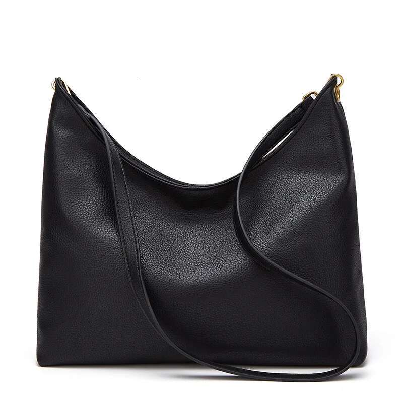 Minimalist Large Capacity Bag Women, New Autumn Winter Fashionable And Stylish Shoulder Bag, Versatile Soft Leather Tote Cro