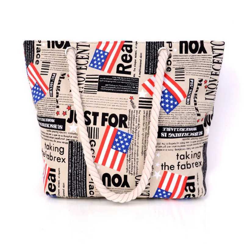 New Ladies Canvas Handbag Large Capacity Paris Tower Printed Travel Shopping Bag Female Shoulder Crossbody Bag Beach Tote Bags Z250219