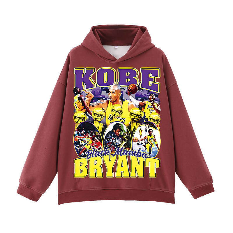 Hot! Water Washed Hooded Sweatshirt: Black Loose Shoulder Blank for Street Style