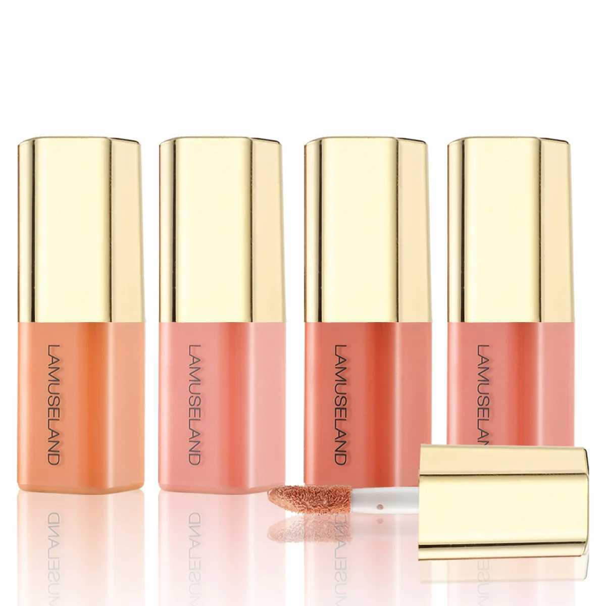 Multi-use Liquid B Moisturizing Cream Tint Rouge Shadow Lips Cheek Eyes Makeup Mini Matte Orange-red Contours Ber StickW250220