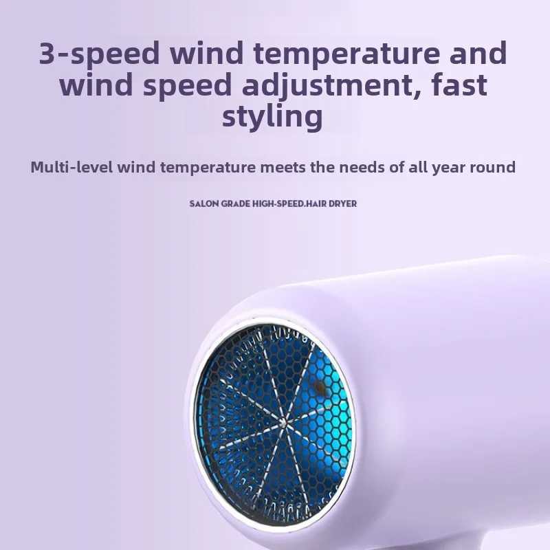 High speed hair dryer with low noise and high power suitable for use in family salons and dormitories. Portable hair dryer is a popular gift W250220