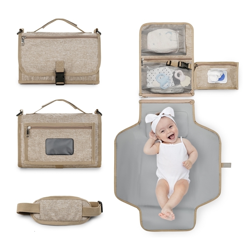 3 in 1 Baby Diaper Pad Waterproof Changing Diaper Travel Multifunction Portable Baby Diaper Cover Mat Hand Folding Diaper Bag 250220
