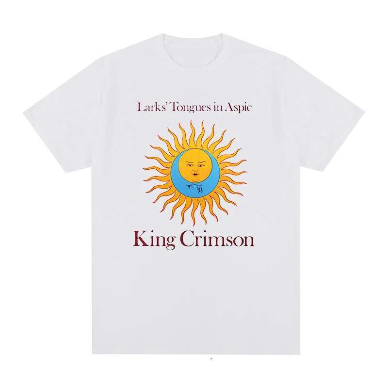 King Crimson Cotton T-shirt for men and women, with rock music print, graphic, trend