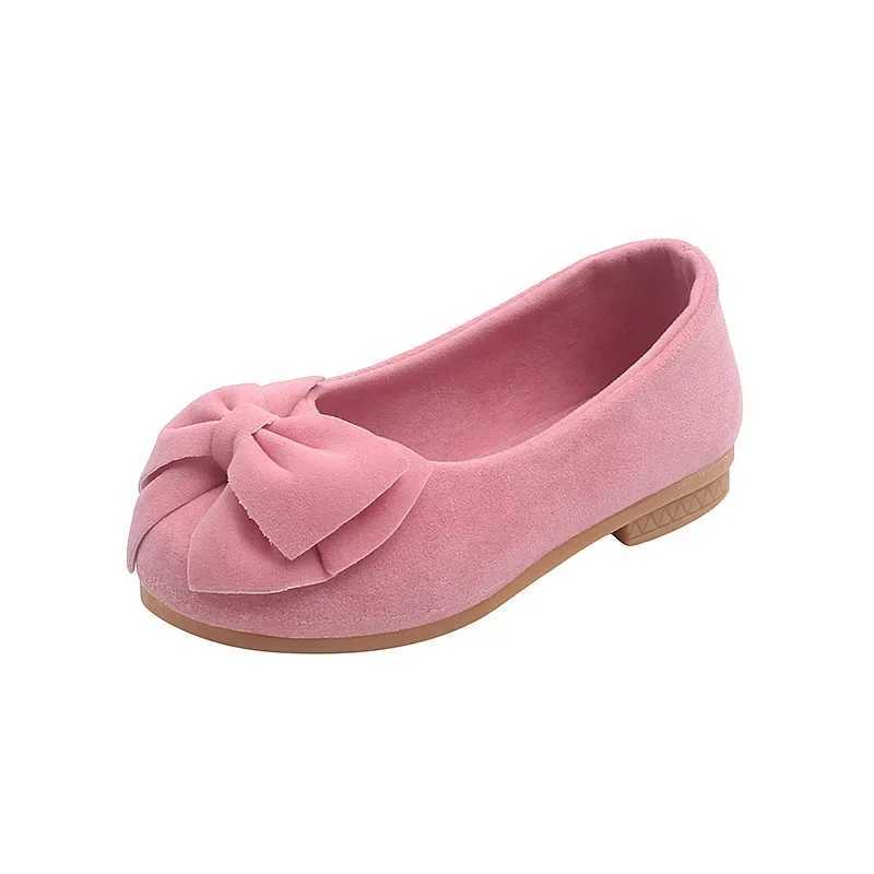2024 Spring Autumn Children Shoes Girls School Flats Slip-on Shoes Flock Moccasins Girls Slip-on Shoes Size 21-36 X250220