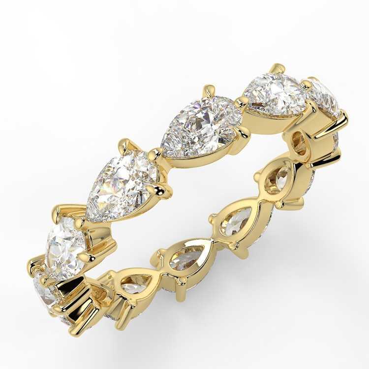 Pear Shape Moissanite Diamond 18K Solid Gold Gemstone Jewelry Rings Water Drop Ring Diamond Rings Women