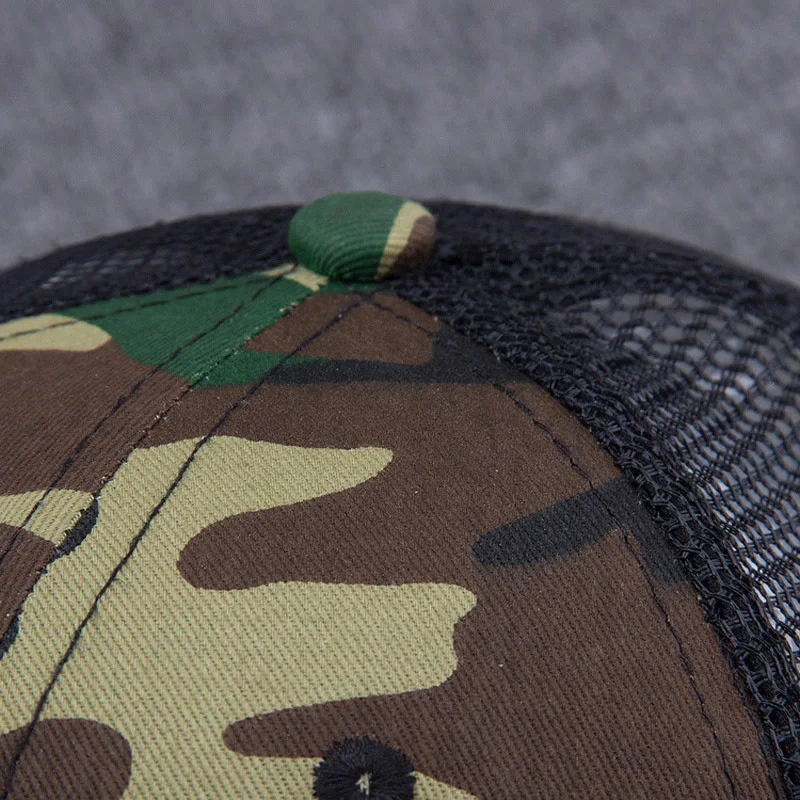 Fashion USA Flag Camouflage Mesh Baseball Cap Men Women Breathable Dad Hat Bone Outdoor Camo Trucker Hip Hop Caps 250218