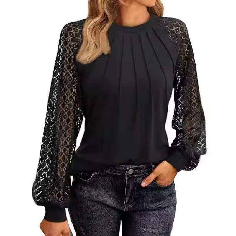 Solid Casual Loose For Women Fashion 2024 Autumn Vintage Women's Oversized Shirts And Blouses Elegant Youth Female Tops