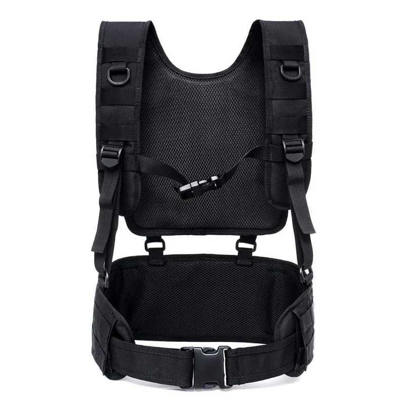 Tactical Vest Molle Chest Rig Airsoft Waist Belt Detachable Duty Belt Army Paintball Equipment Outdoor Hunting VestXJ250219
