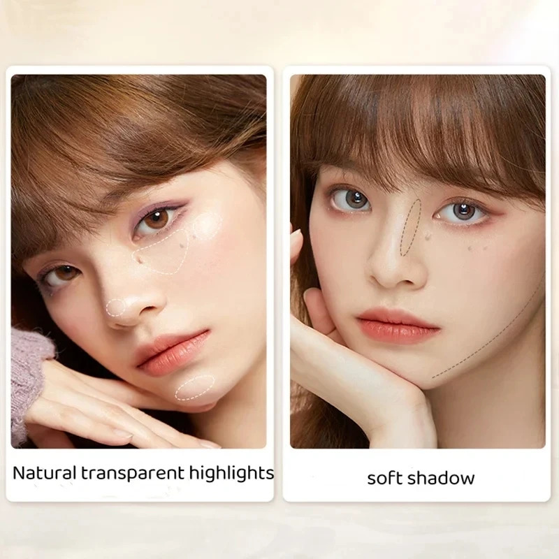 Judydoll Highlighter EyeshadowContour 3d Bronzer Palette Nude Makeup Natural Rendering Long-Lasting Waterproof 4 in 1 Cosmetics 250214